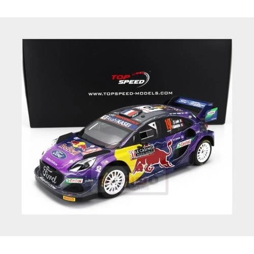 1:18 TRUESCALE Ford Puma #19 Wrt Winner Rally Monte Carlo 2022 Top Speed TS0468 - Immagine 2 di 2