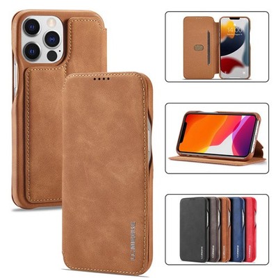 Für iPhone 17 16 Pro Max 15 14 13 12 11 Hülle Magnet Flip Leder Wallet Case