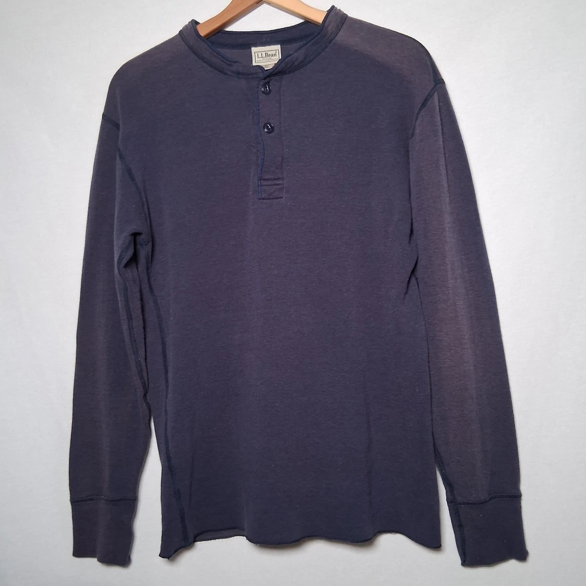 Chemise boutonnée LL Bean pour homme, rouge moyen, manches