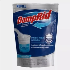DAMPRID Moisture & Musty Odor Absorber Refill Pouch 42 oz. Dehumidifier No Scent