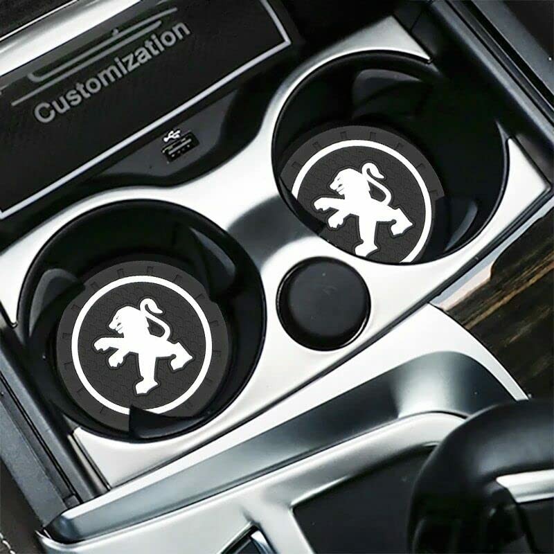 Car Cup Holder Coasters Silicone Anti Slip Coaster Insert Mat...
