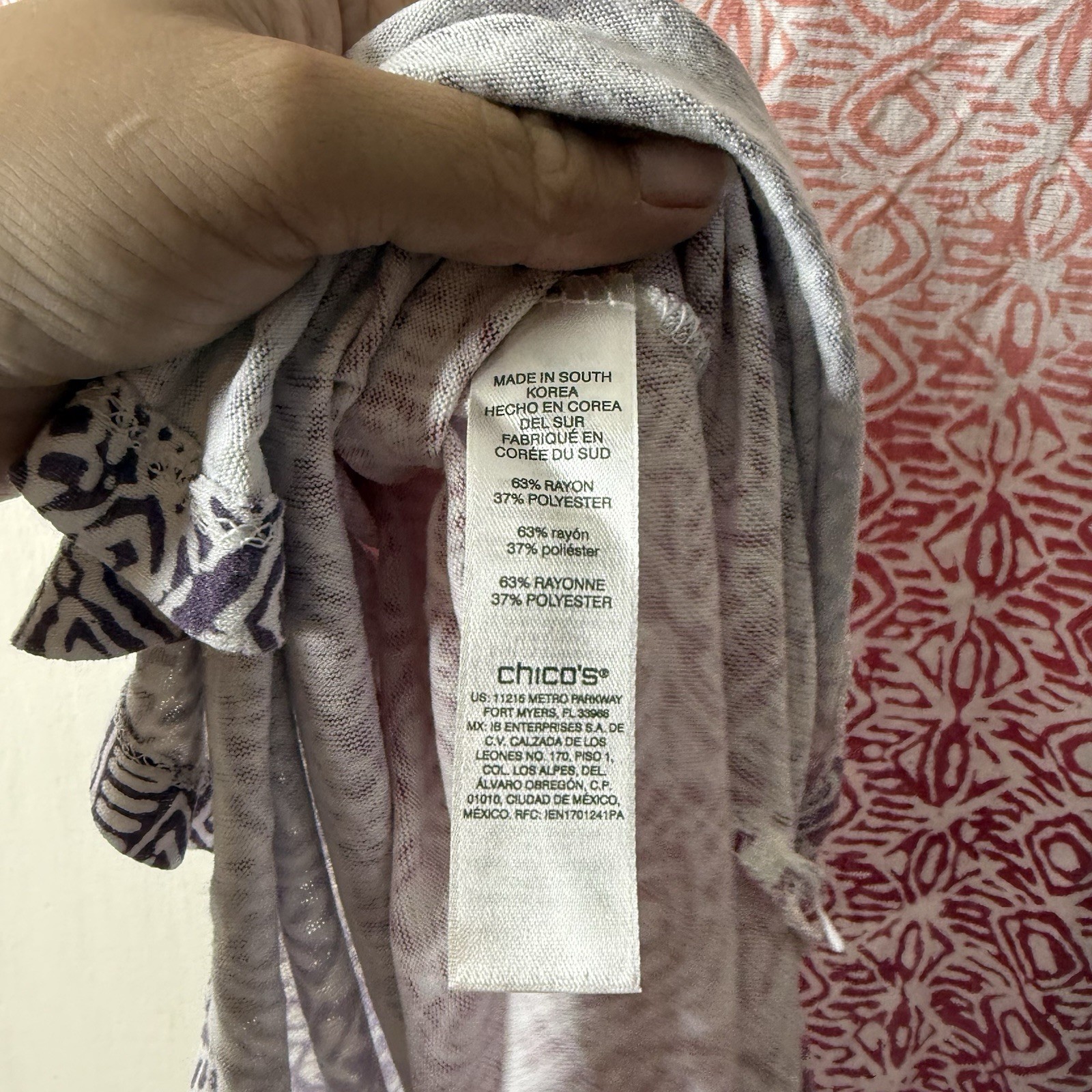 Chicos Ombre Multicolor Patterned Asymmetric Hem … - image 5