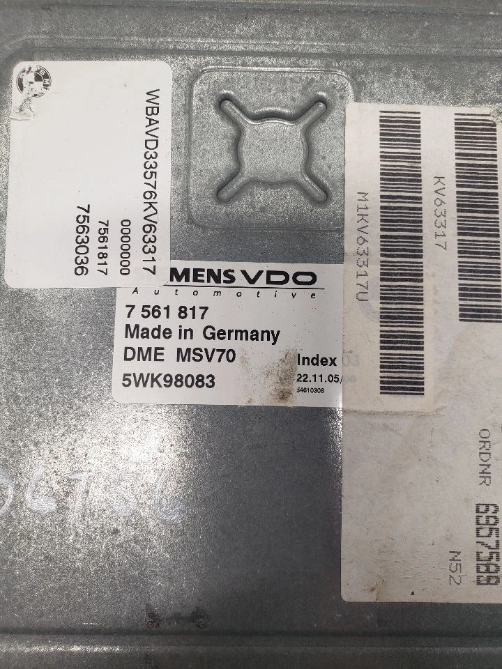 Módulo de control electrónico ECM del motor sedán E90 Xi compatible con 06 BMW 330i 1440738 Foto 2 de 4