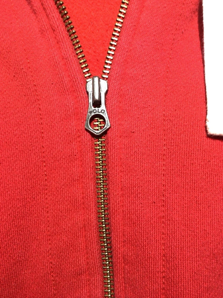 Ralph Lauren Zip Hoodie Men’s Size L Red. Good Condition 100% Authentic - Image 4 of 4