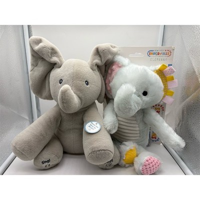 Gund Elephant Plush & Make Believe Ideas Sensory Snuggables Plush Elephant lot