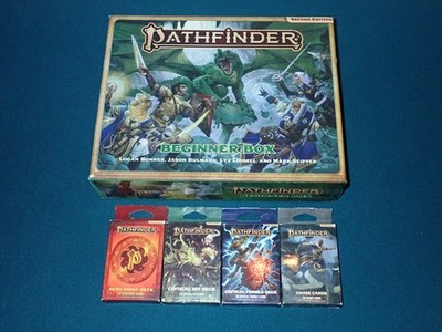 Pathfinder 2E: Beginner Box 2E, 4 Decks, Extra Character Printouts New Open Box
