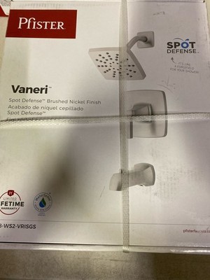 Pfister Vaneri 1-Hdl Tub/Shower Trim w/Valve/Cart, SD Br Nickel, 8P8WS2VRISGS