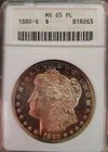 1880 S  MS65 PL Morgan Dollar
