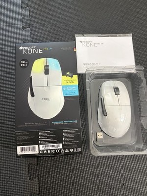 ROCCAT Kone Pro Air Wireless Gaming Mouse RGB White - Faulty Scroll See Desc