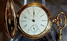 LADY WALTHAM 0s, 16J, 14K GOLD FILL HUNTER, G...