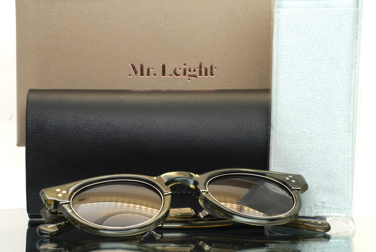 グッチー　② MR. LEIGHT Kennedy S Hunter Mens Round Full Rim Sunglasses 46-23