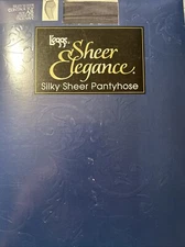 Leggs Sheer Elegance Control Top Size AB Sheer Toe True Navy Color (P3)