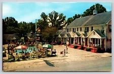 Roadside~Air View Birch Motel Hot Springs Park Arkansas~Vintage Postcard