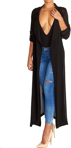 Begonia.K Women's Long Sleeve Chiffon 