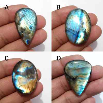 Wonderful Blue Fire Labradorite Cabochon Mix Shape Loose Gemstone Making Jewelry