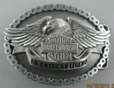 rare vintage american legend eagle motorcycle belt buckle