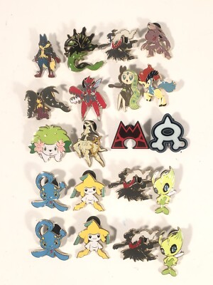 Lot of 20 Official Pokemon Pins TCG Collectible Mixed Lot