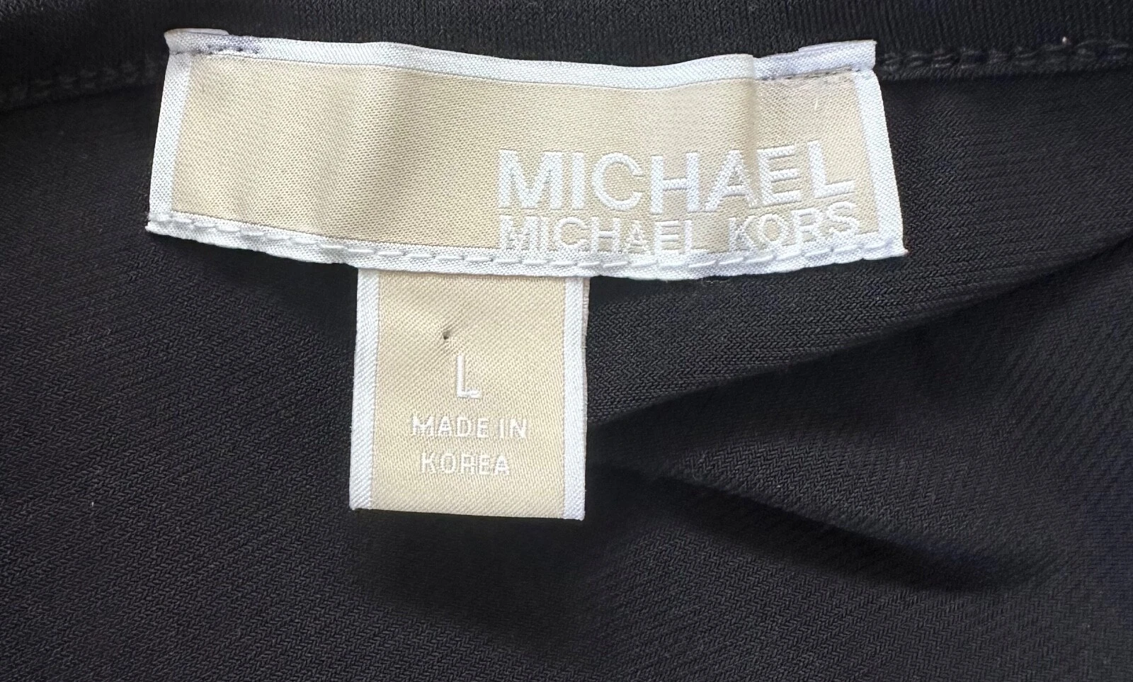 Abito nero manica lunga Michael Kors taglia L