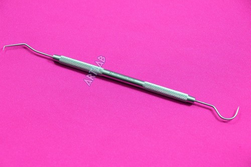 LAB DOUBLE ENDED DENTAL PROBE EXPLORER #5 ORAL HYGIENE INSTRUMENT GERMAN STEEL - Picture 6 of 10