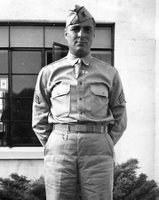 ORIGINAL VINTAGE PHOTO: Military Man Uniform Candid Portrait 40's 40s WW2 WWII