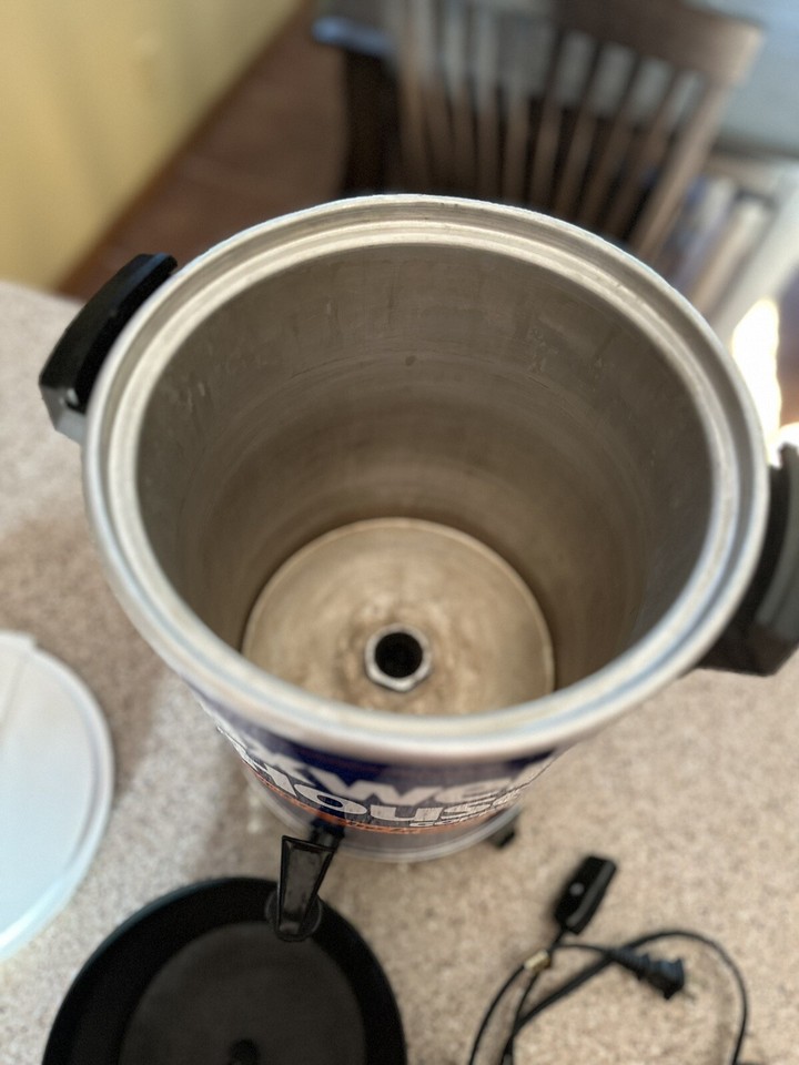 Vintage Maxwell House Coffee Pot Maker 30 Cup Metal Percolator West Bend eBay