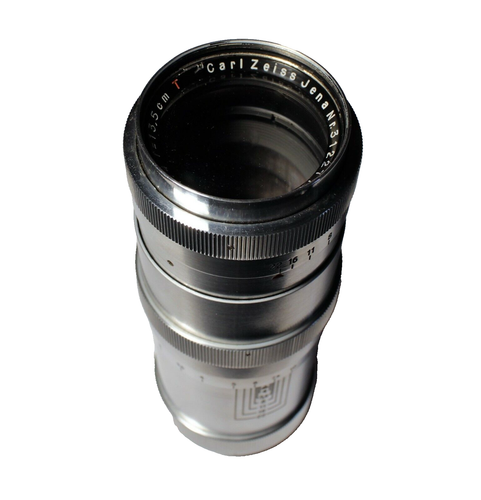 Carl Zeiss Jena Triotar 1:4 f=13.5cm Telephoto Lens + Barlow Extension - Picture 6 of 12