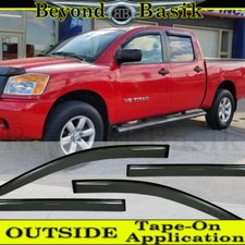 For 2004-2010 2011 2012 2013 2014 2015 Nissan Titan Crew Smoke Door Vent Visors For 2004-2010 2011 2012 2013 2014 2015 Nissan Titan Crew Smoke Door Vent Visors