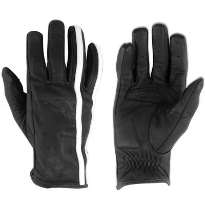 Naked Guante Piel Moto Custom Forrado transpirable Gloves Biker - Imagen 1 de 2