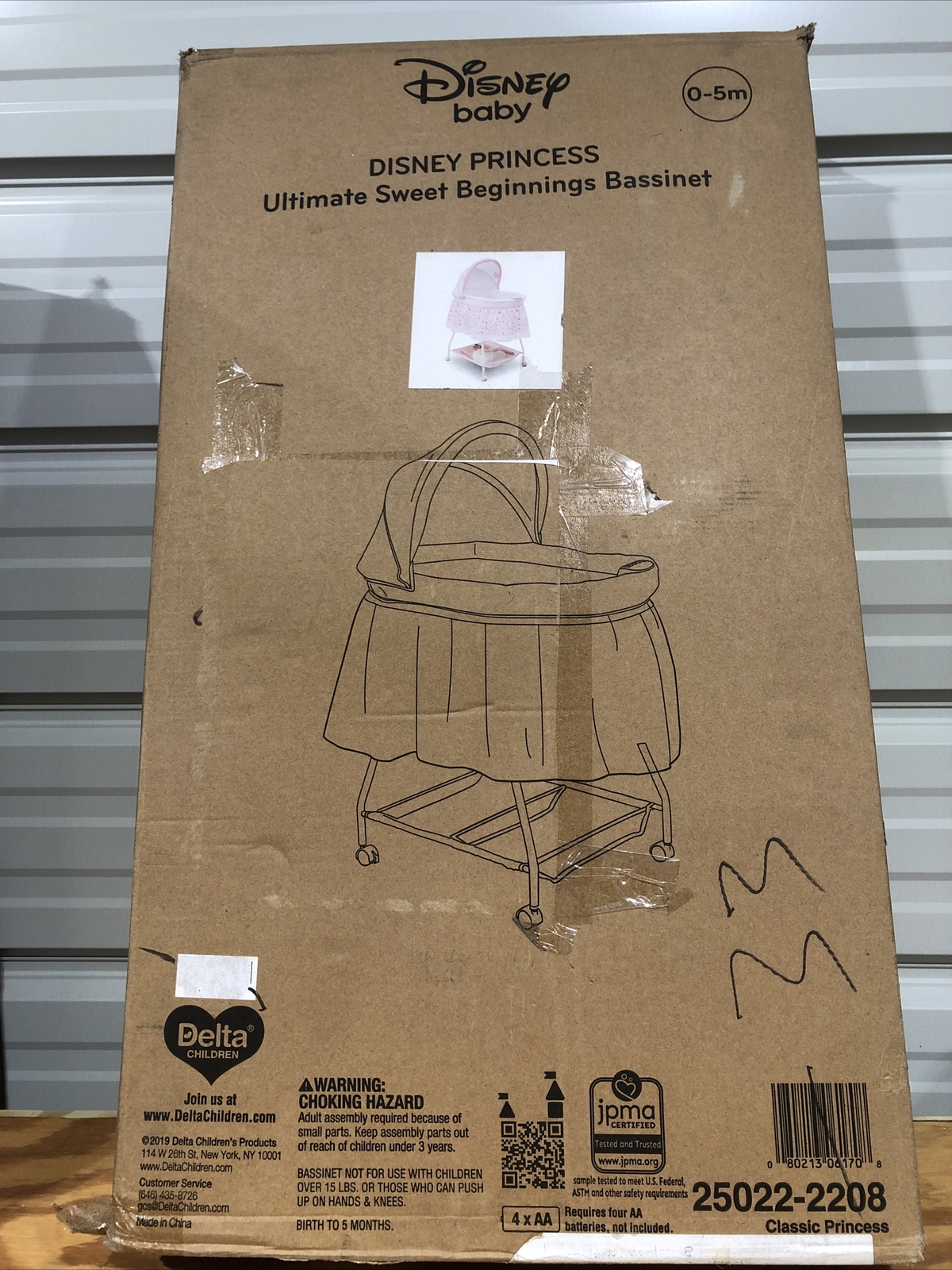 delta princess bassinet