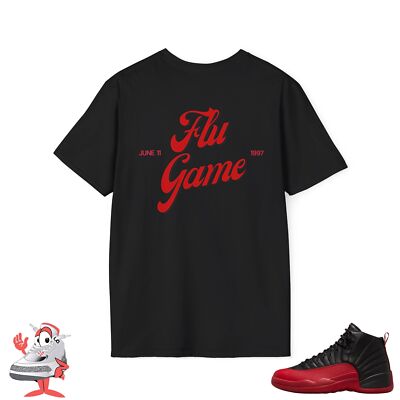 Air Jordan Retro 12 Flu Game Matching T-Shirt Michael Jordan 1997 Finals Nike