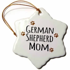 3dRose German Shepherd Dog Mom - Alsatian - Doggie by breed - brown muddy paw pr