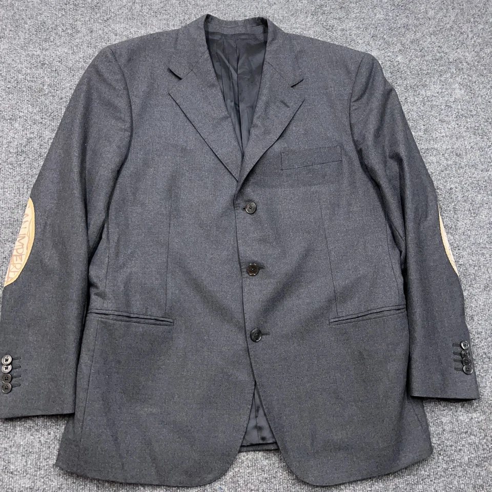 Abrigo deportivo LARDINI Blazer actor en el escenario parche en el codo lana elástica para hombre L 44 Foto 4 de 4
