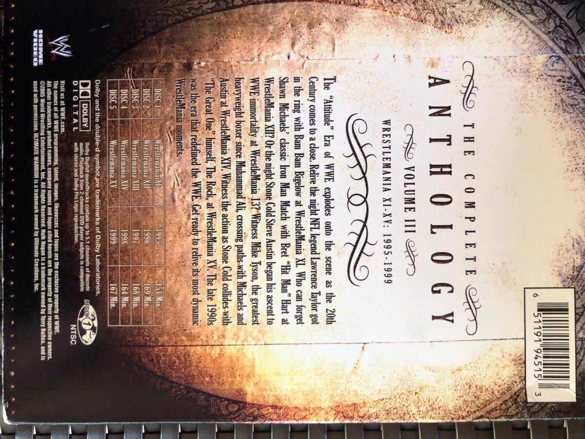 WWE WrestleMania: The Complete Anthology, Vol. III, 1995-1999