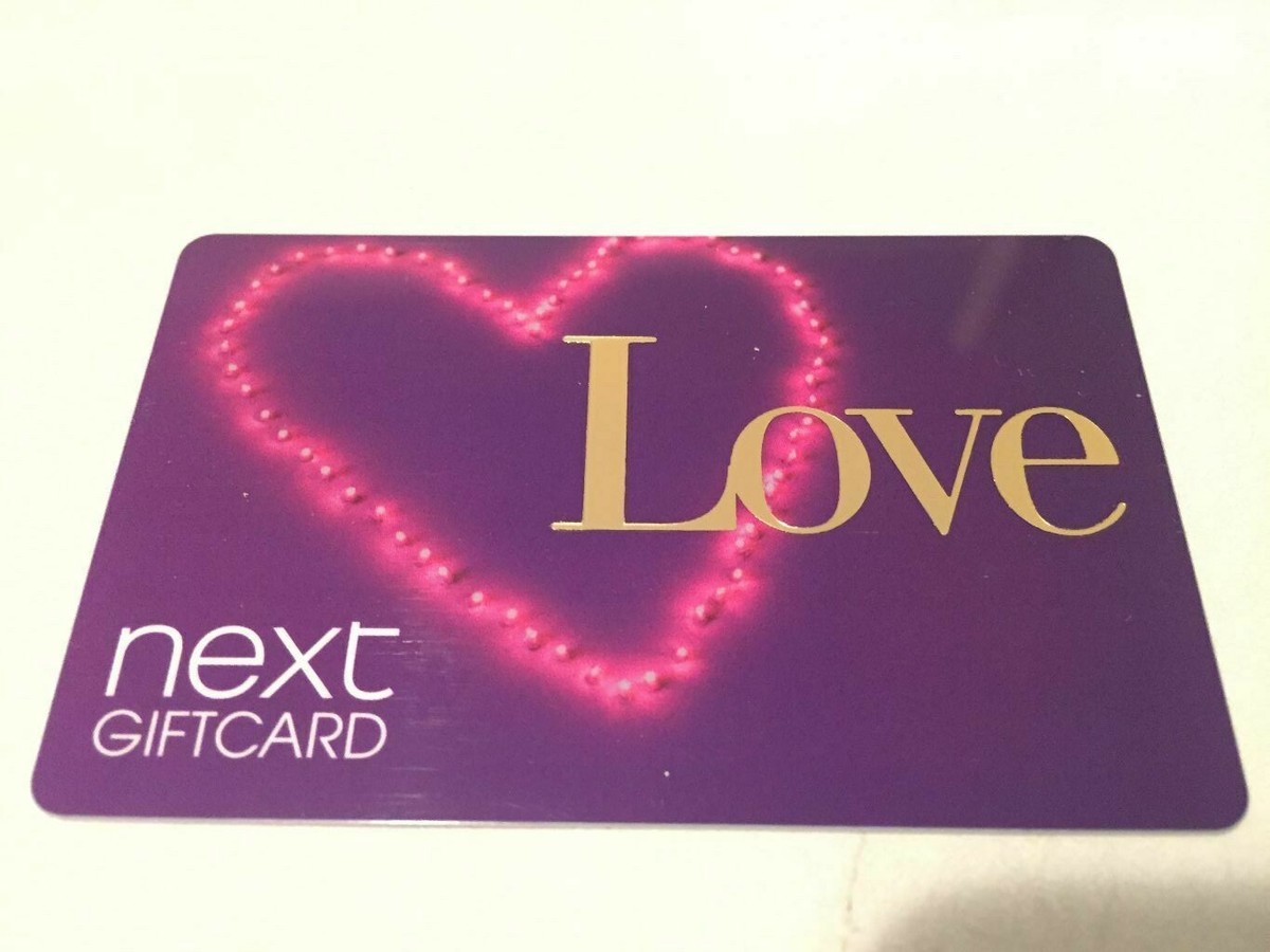 NEXT Love, Lights Forming Heart ( 2009 ) Foil Gift Card ( $0 ) | eBay