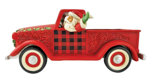 Jim Shore~Loads Of Christmas Cheer~Large Red Truck~6009128~Santa~(Fillable)~NRFB - Picture 3 of 3