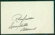 Signed-Autographed 3x5 Index Card of NASA Astronaut Rhea Seddon, Columbia