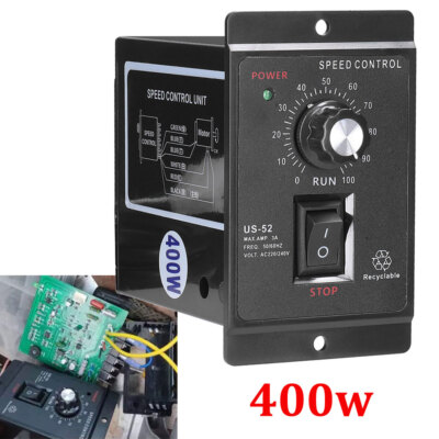 Motor Speed Controller 400W AC 220V elektrischer Drehzahlregler Elektromotor