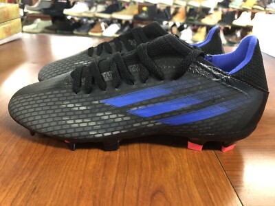 Adidas Men s 5.5  FY3296 X Speedflow .3 FG Firm Ground Black Blue Soccer Cleats
