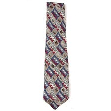 Robert Talbott Studio Mens Colorful Crazy Pattern Neck Tie 100% Silk Made in USA