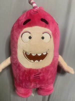 Oddbods Cartoon Stuffed Plush Toy Cute Soft New One Animation Goffa Pink 9 Inch