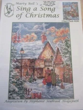 MARTY BELLS SING A SONG OF CHRISTMAS CROSS STITCH PATTERN CHART PACK CAROLERS