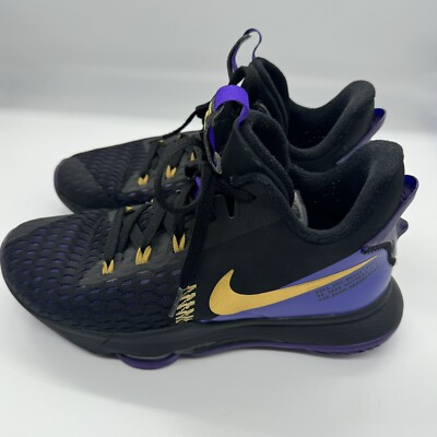 Nike LeBron Witness Fierce Black Purple Metallic Gold 2020 Size