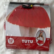 Party City Red Tutu Girls Child SMALL/MEDIUM Costume