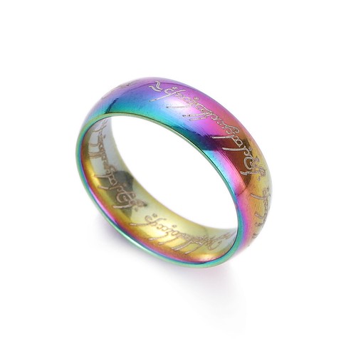 Men's Fashion Ring Charm Stainless Steel Black/Gold/Silver 8mm Width Sz 6-12 - Picture 34 of 34