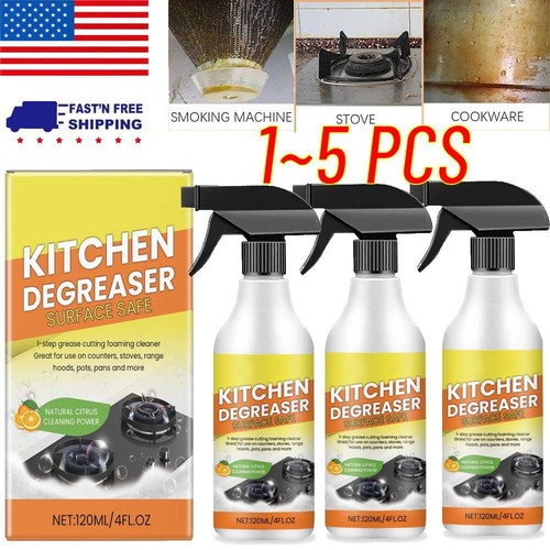1~5 Pcs New Kitchen Degreasing Foam Cleaner, Heavy Duty Degreaser Cleaning Spray
