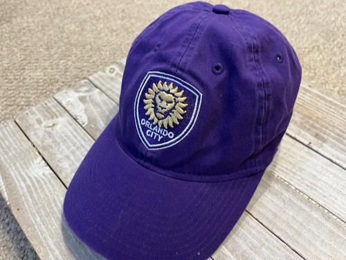 Adidas Orlando City Soccer Lions MLS Futbol Adjustable Cap Hat One Size