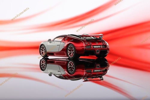 1:64 Mortal Bugatti Veyron Super Sport Car Models Diecast Toys Metallic Two-Tone - Picture 9 of 12