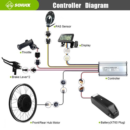 Electric Bike 20-29 Inch 36V 48V 500W Brushless Gearless Front Hub Motor Wheel - 第 6/25 張圖片