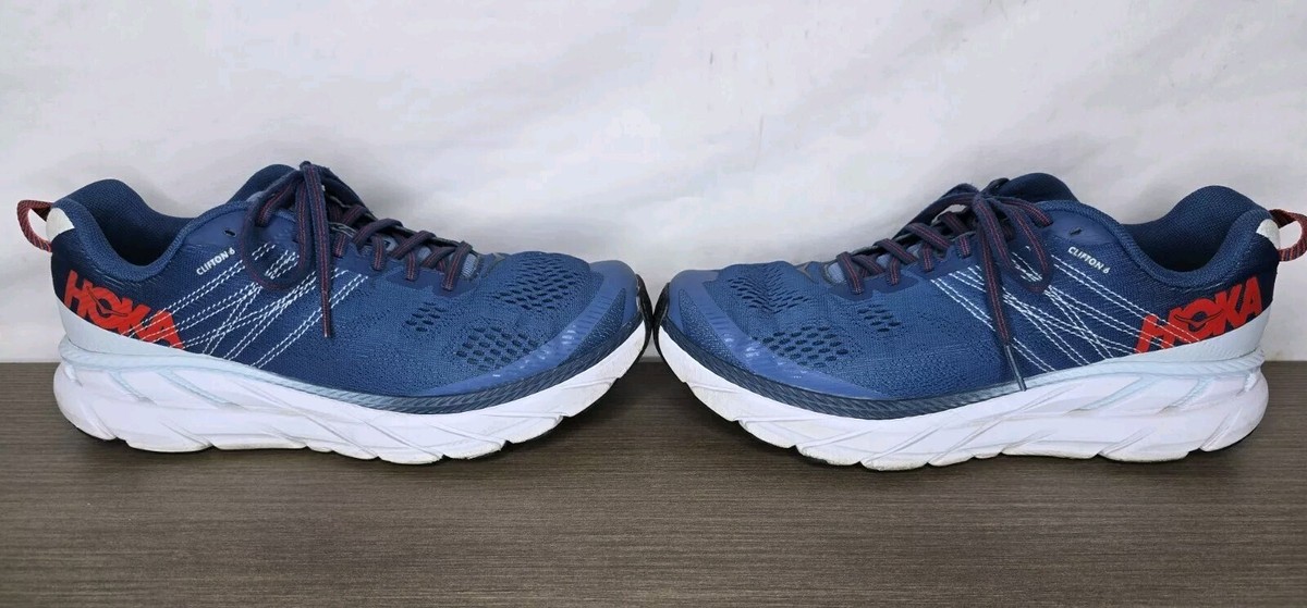 Hoka Shoes One Clifton 6 Mens Women 8.5 Blue Running Walking  display picture 1