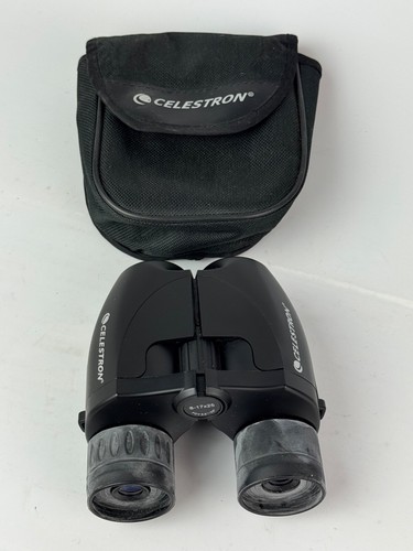 Celestron Focusview 8-17x25 Multi-purpose Zoom Magnification Binoculars w/ Case - Picture 2 of 3